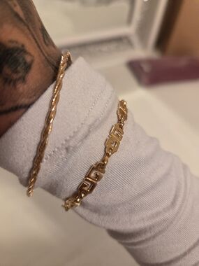 Vintage Givenchy Gold Double G Bracelet